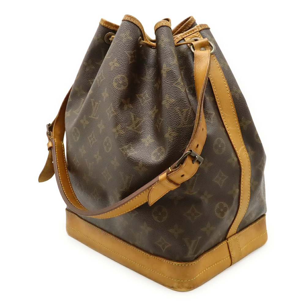 Louis Vuitton Hobo Shoulder Monogram Noe Drawstring Bag Brown
